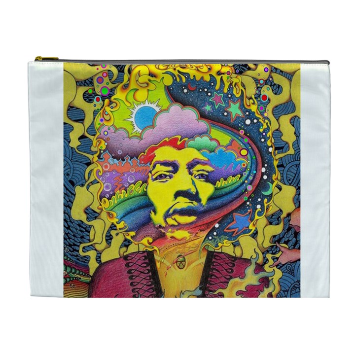 Psychedelic Rock Jimi Hendrix Cosmetic Bag (XL)