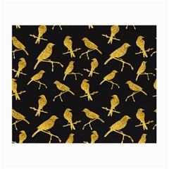 Background-with-golden-birds Small Glasses Cloth (2 Sides) by Wegoenart