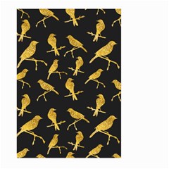 Background-with-golden-birds Large Garden Flag (two Sides) by Wegoenart