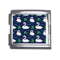 Swan Pattern Elegant Design Mega Link Italian Charm (18mm) by Wegoenart