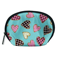 Seamless-pattern-with-heart-shaped-cookies-with-sugar-icing Accessory Pouch (medium)