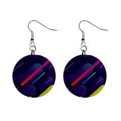 Colorful-abstract-background Mini Button Earrings