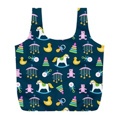 Cute Babies Toys Seamless Pattern Full Print Recycle Bag (l) by Wegoenart