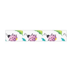 Watercolor-pattern-with-lady-bug Flano Scarf (mini) by Wegoenart