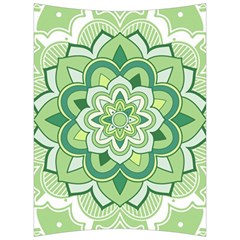 Floral-green-mandala-white Back Support Cushion