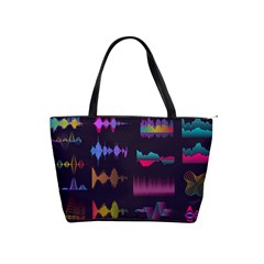 Colorful-sound-wave-set Classic Shoulder Handbag by Wegoenart