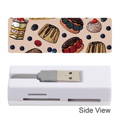 Seamless Pattern With Sweet Cakes Berries Memory Card Reader (stick) by Wegoenart