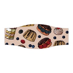 Seamless Pattern With Sweet Cakes Berries Stretchable Headband