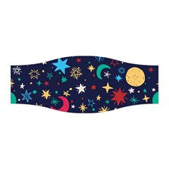 Colorful-background-moons-stars Stretchable Headband