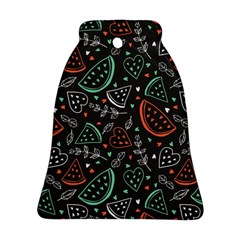 Seamless-vector-pattern-with-watermelons-mint -- Ornament (bell) by Wegoenart