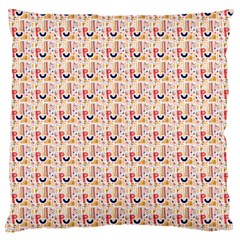 Orange Pattern Standard Flano Cushion Case (one Side) by designsbymallika