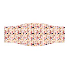 Orange Pattern Stretchable Headband by designsbymallika