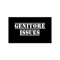 Genitore Issues  Sticker Rectangular (100 Pack) by ConteMonfrey