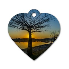 Grande Stream Landscape, Flores, Uruguay002 Dog Tag Heart (one Side) by dflcprintsclothing
