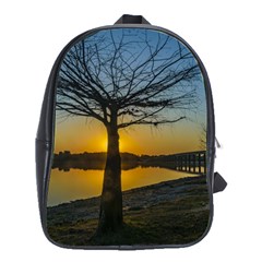 Grande Stream Landscape, Flores, Uruguay002 School Bag (large) by dflcprintsclothing