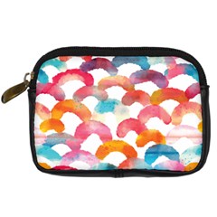 Rainbow Pattern Digital Camera Leather Case