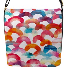 Rainbow Pattern Flap Closure Messenger Bag (s) by designsbymallika