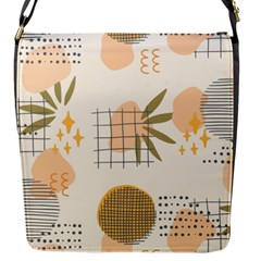 Abstract Art Flap Closure Messenger Bag (s) by designsbymallika