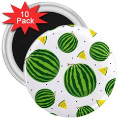 Watermelon Fruit 3  Magnets (10 Pack)  by ConteMonfrey