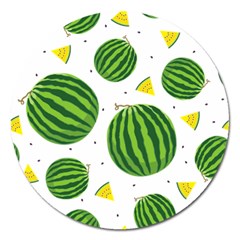 Watermelon Fruit Magnet 5  (round) by ConteMonfrey