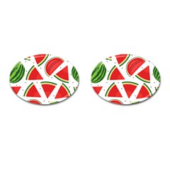 Watermelon Cuties White Cufflinks (oval) by ConteMonfrey