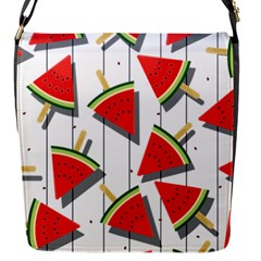 Watermelon Popsicle   Flap Closure Messenger Bag (s) by ConteMonfrey