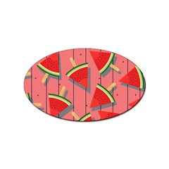 Red Watermelon Popsicle Sticker Oval (10 Pack) by ConteMonfrey