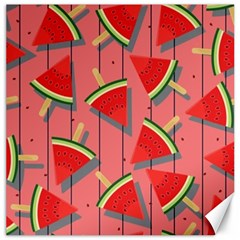 Red Watermelon Popsicle Canvas 16  X 16  by ConteMonfrey