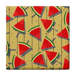 Pastel Watermelon Popsicle Tile Coaster