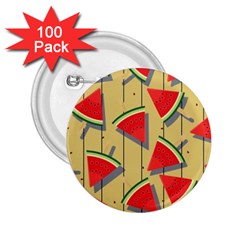 Pastel Watermelon Popsicle 2.25  Buttons (100 pack) 