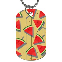 Pastel Watermelon Popsicle Dog Tag (Two Sides)