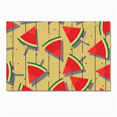 Pastel Watermelon Popsicle Postcards 5  x 7  (Pkg of 10)