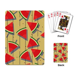 Pastel Watermelon Popsicle Playing Cards Single Design (Rectangle)