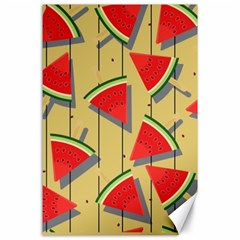 Pastel Watermelon Popsicle Canvas 24  x 36 