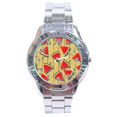 Pastel Watermelon Popsicle Stainless Steel Analogue Watch