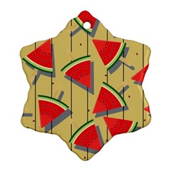 Pastel Watermelon Popsicle Ornament (Snowflake)