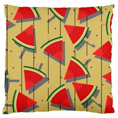 Pastel Watermelon Popsicle Large Cushion Case (Two Sides)