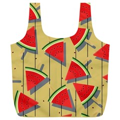 Pastel Watermelon Popsicle Full Print Recycle Bag (XL)