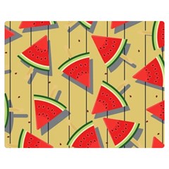 Pastel Watermelon Popsicle Double Sided Flano Blanket (Medium) 