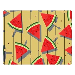 Pastel Watermelon Popsicle Double Sided Flano Blanket (Large) 