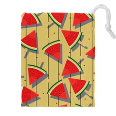 Pastel Watermelon Popsicle Drawstring Pouch (4XL)