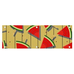 Pastel Watermelon Popsicle Banner and Sign 6  x 2 