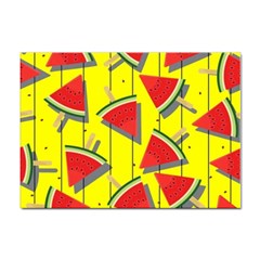 Yellow Watermelon Popsicle  Sticker A4 (100 Pack) by ConteMonfrey