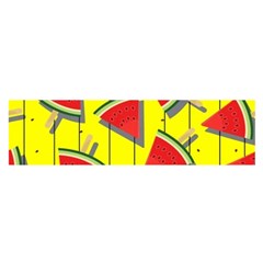 Yellow Watermelon Popsicle  Oblong Satin Scarf (16  X 60 ) by ConteMonfrey