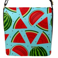 Blue Watermelon Flap Closure Messenger Bag (s) by ConteMonfrey