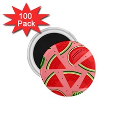 Red Watermelon  1 75  Magnets (100 Pack)  by ConteMonfrey