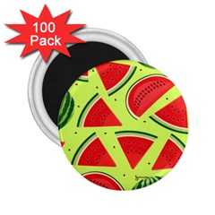 Pastel Watermelon   2 25  Magnets (100 Pack)  by ConteMonfrey