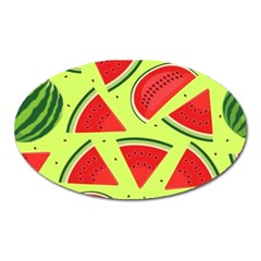Pastel Watermelon   Oval Magnet by ConteMonfrey