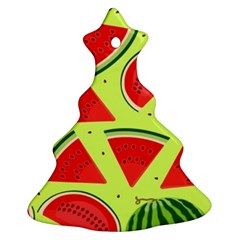 Pastel Watermelon   Christmas Tree Ornament (two Sides) by ConteMonfrey