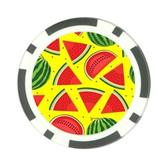 Yellow Watermelon   Poker Chip Card Guard by ConteMonfrey